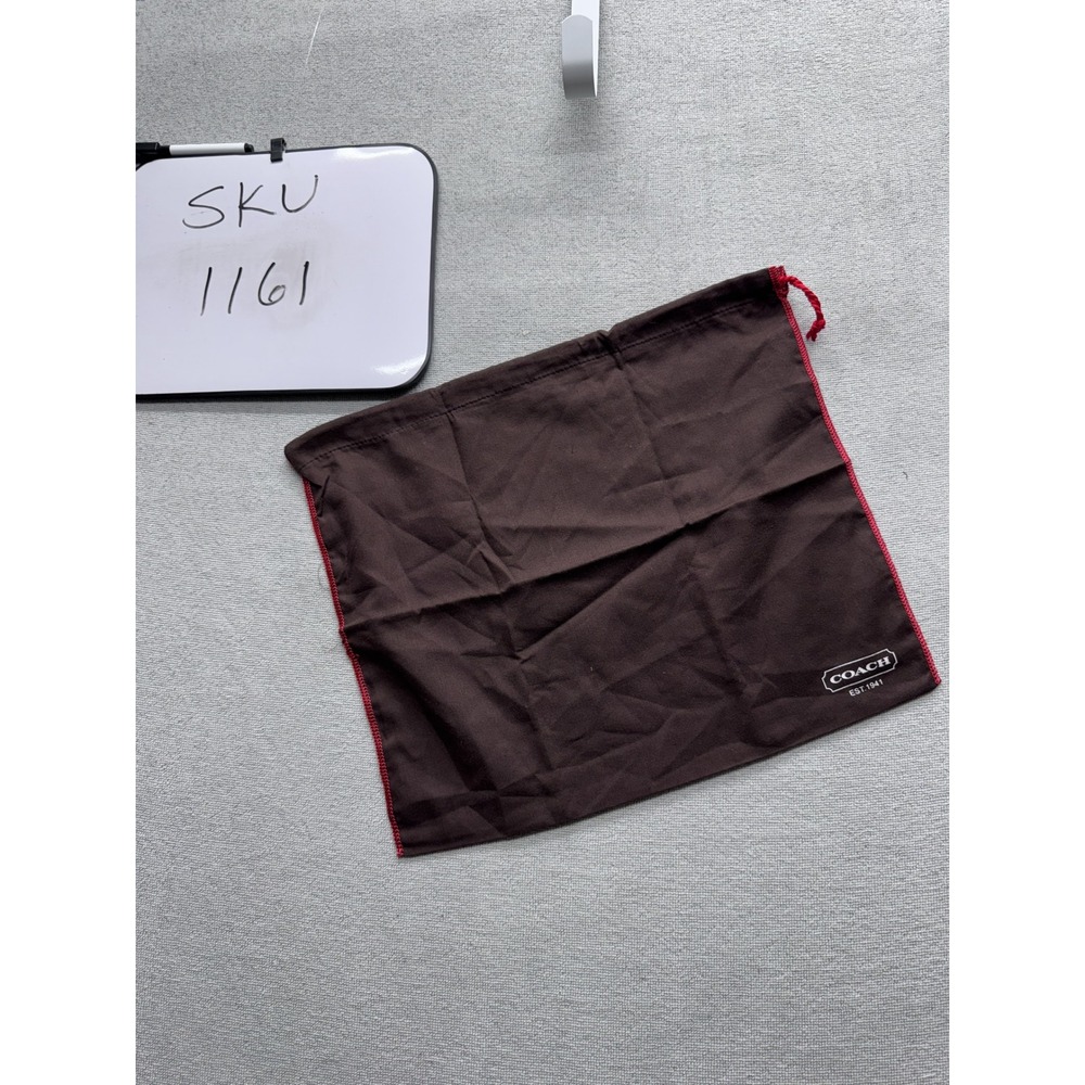 Dust Bag Unisex OS Brown Red Drawstring Storage Pouch